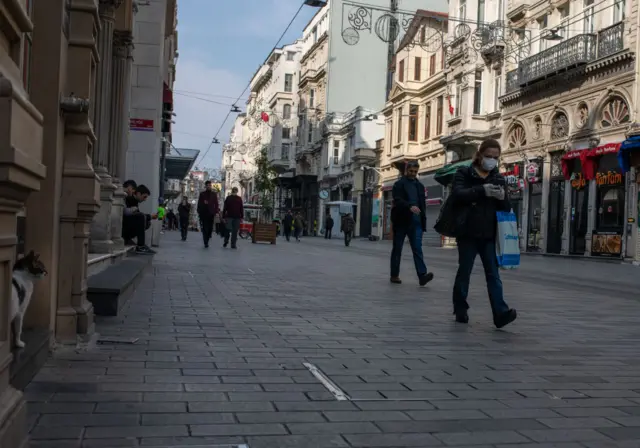 boş sokalar taksim