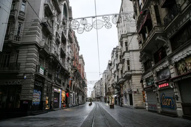 istiklal caddesi boş