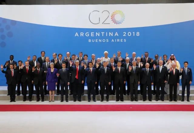 ከሁለት ዓመት በፊት ተካሂዶ በነበረው የጂ20 አገራት ውይይት ላይ የተሳተፉት መሪዎች