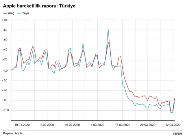 Apple hareketlilik raporu