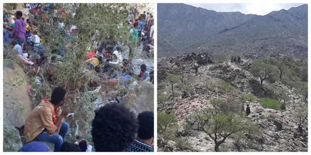 እቶም ስደተኛታት ኣብ ዝተሓብኡሉ ቦታ