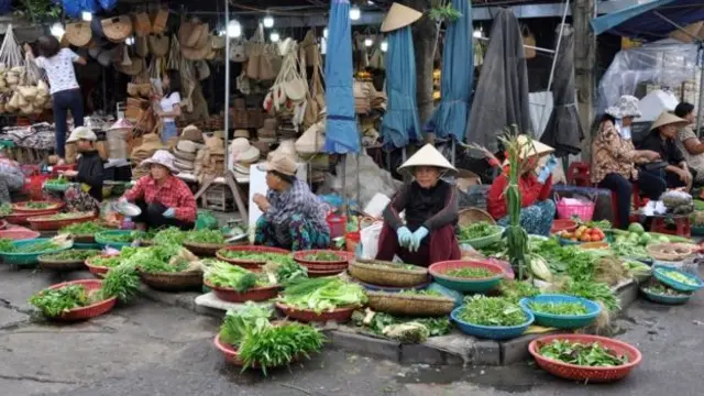 Một khu chợ ở Hội An. Hình chụp năm 2018
