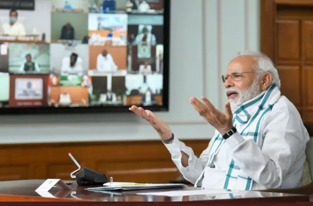 ముఖ్యమంత్రులతో వీడియో కాన్ఫరెన్సులో ప్రధాని మోదీ