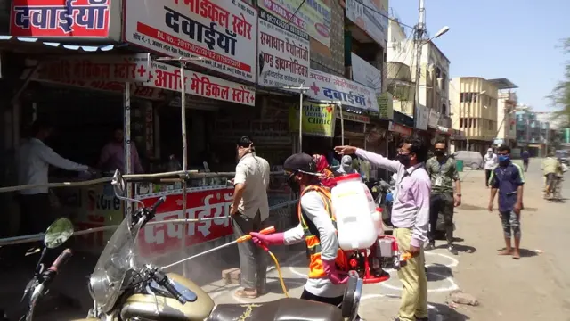 भोपाल में सेनेटाइज़ेशन