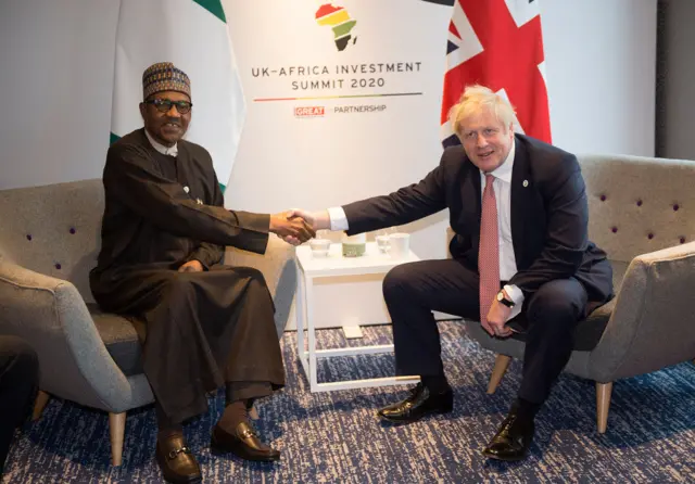 Buhari da Boris Johnson