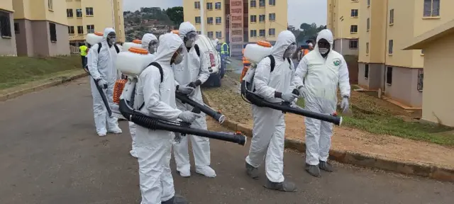 Cameroon health authority dey fumigate