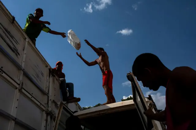 Venezuela'da gıda yardımı