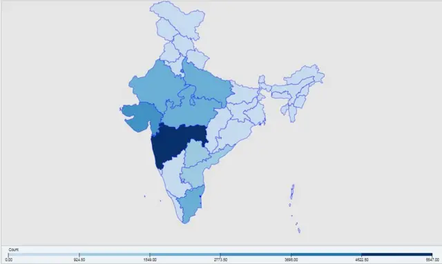 ठीक हुए मरीज़ों का ग्राफ़