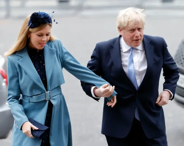 Boris Johnson da budurwarsa Carrie Symonds
