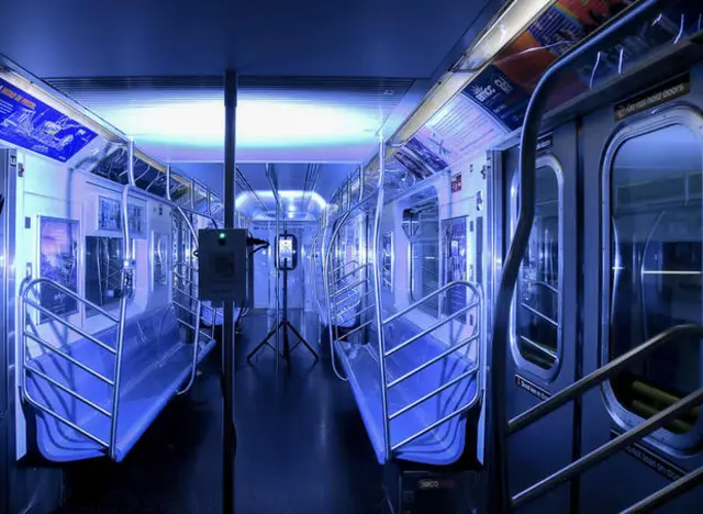 UVC ile dezenfekte edilen metro treni