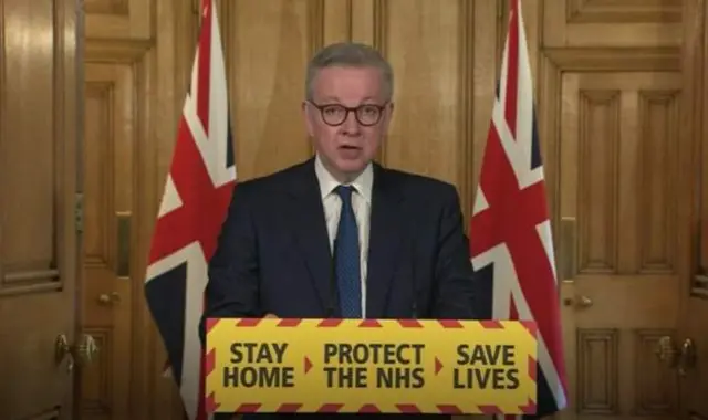 Chánh Văn phòng Nội các (hàm bộ trưởng) Chính phủ Anh Michael Gove, công bố chiều Chủ nhật.