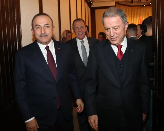 Ministan harakokin wajen Turkiya Mevlut Cavusoglu da na Rasha Sergey Lavrov