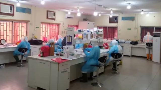 Ụlọ ebe a na-eme nnyocha maka coronavirus