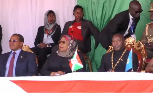 Samia Suluhu, icegera ca Perezida wa Tanzania, Kikwete wahoze ari Perezida wa Tanzania na Perezida Ndayishimiye