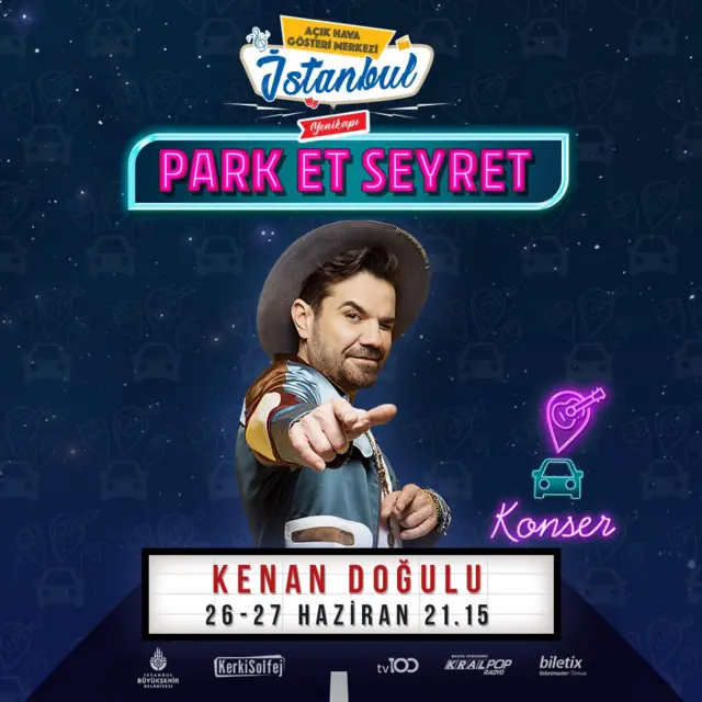 Türkiye'nin ilk arabalı konserinde Kenan Doğulu sahne aldı