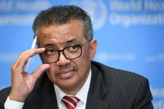 World Health Organization Director General Tedros Adhanom Ghebreyesus