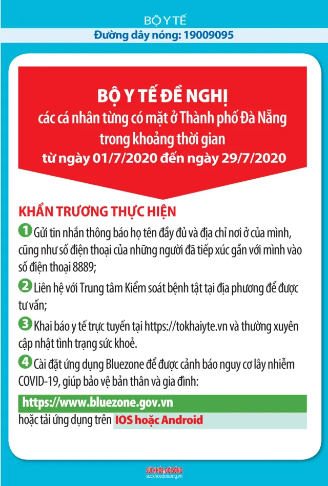 Thông báo của Bộ Y tế Việt Nam