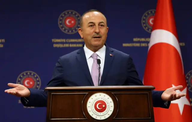 Türk Dışişleri Bakanı Mevlüt Çavuşoğlu,