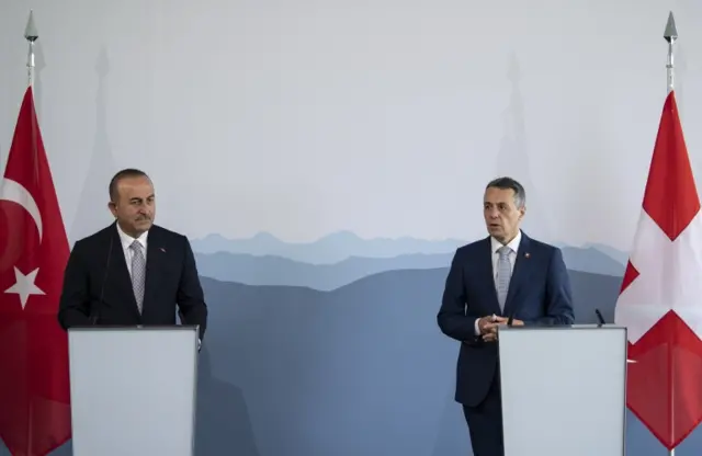 Dışişleri Bakanı Çavuşoğlu ve İsviçre Dışişleri Bakan Cassis