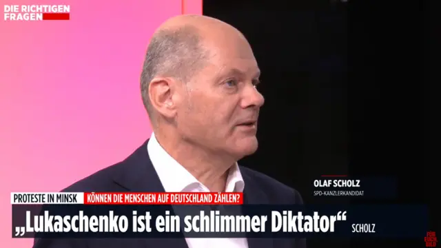 Der SPD-Kanzlerkandidat jetzt bei „Die richtigen Fragen”