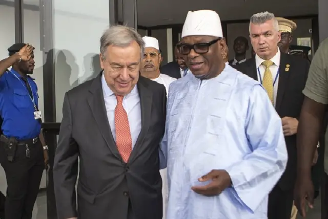 IBK en compagnie du SG de l'ONU