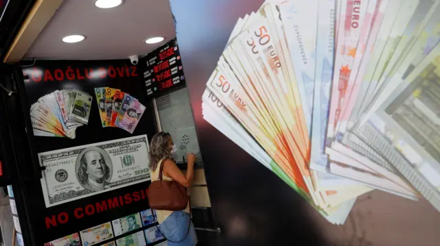 Türkiye'de bir döviz bürosu