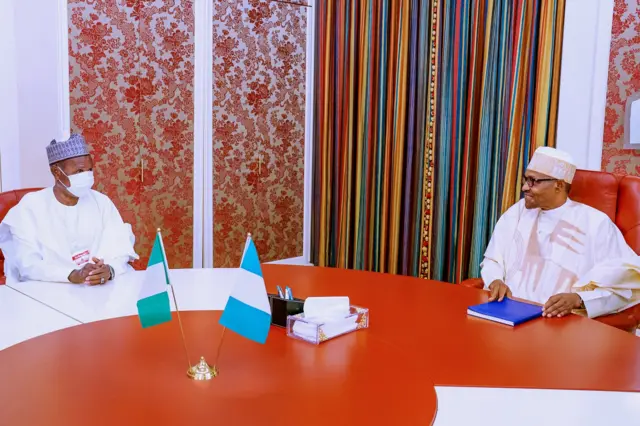 Gamna Masari da Shugaba Buhari
