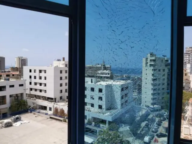 Qaraxa uu burbur gaarsiiyay mid kamid ah cisbitaallada ku yaalla Beyruut