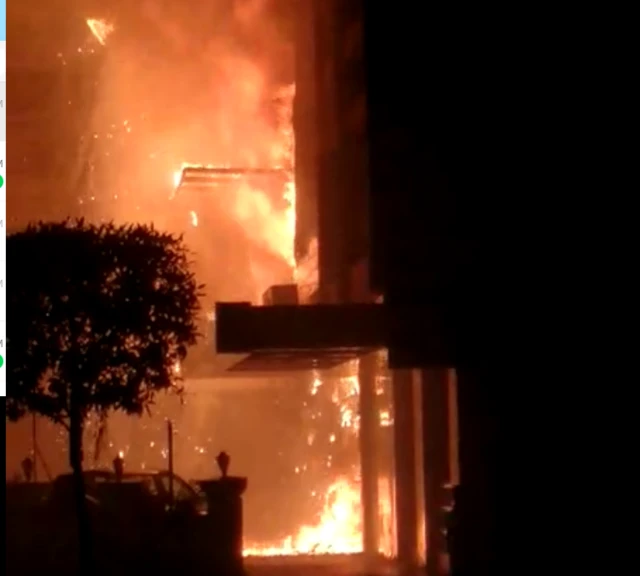 विजयवाड़ा के एक होटल में आग