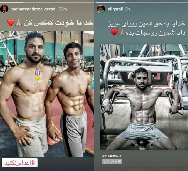 محمدرضا و محمدعلی گرایی قهرمانان کشتی ایران و دارندگان مدالهای قهرمانی آسیا و جهان