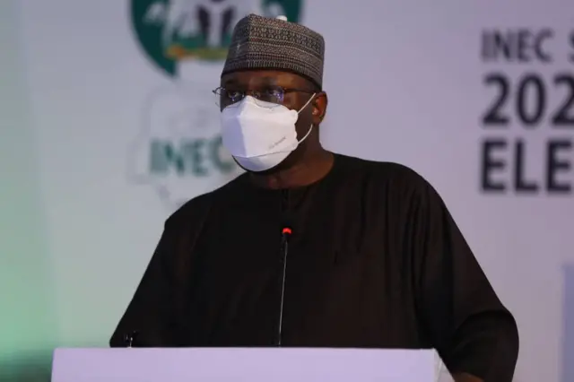 INEC Chairman  Prof. Mahmood Yakubu
