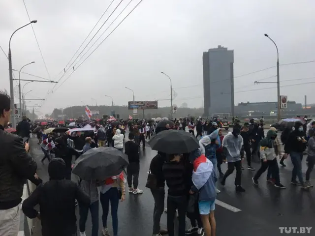 Акция протеста в Минске