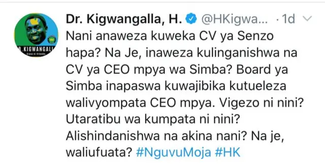 Dr. Kigwangalla