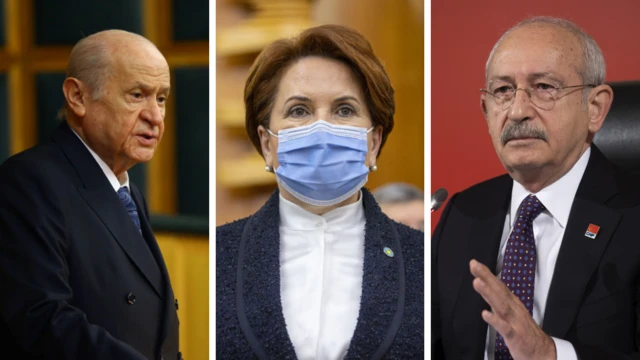 MHP, İYİ Parti ve CHP liderleri