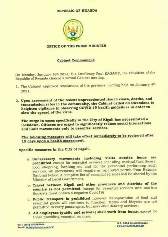 Office of the PM | Rwanda