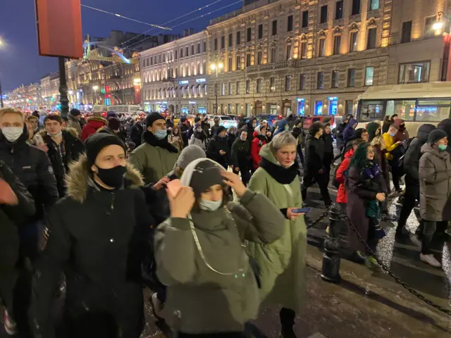 Протесты в Петербурге
