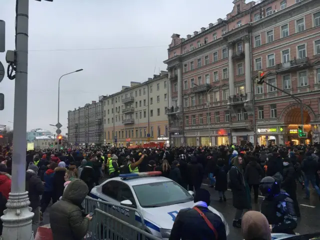 Протестующие в Москве