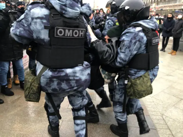 Задержание на Пушкинской площади