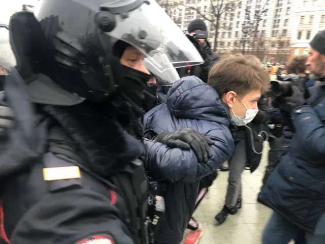 Задержание на Пушкинской площади