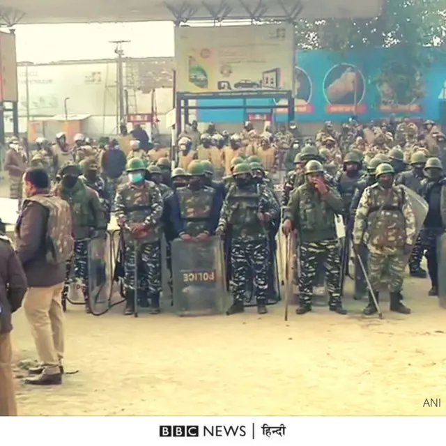 किसानों का विरोध-प्रदर्शन