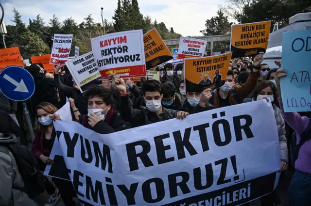 Boğaziçi Üniversitesi protesto
