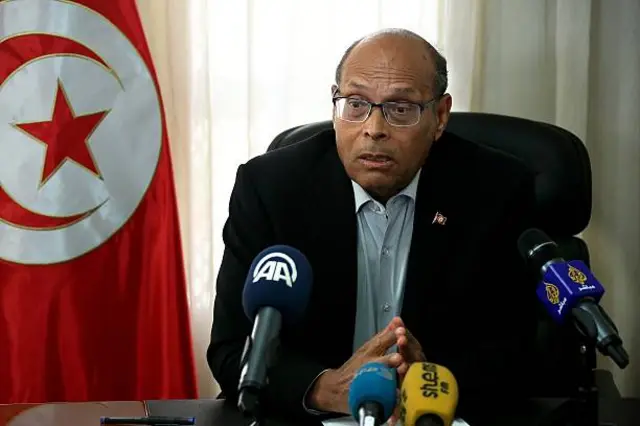 الرئيس السابق منصف المرزوقي