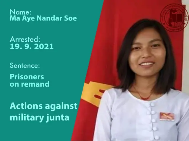 ဖမ်းဆီးခံထားရတဲ့ စစ်ကိုင်းပညာရေးတက္ကသိုလ်ကျောင်းသားသမဂ္ဂဥက္ကဋ္ဌကို ဆက်သွယ်မရတာ ၁ လပြည့်ပြီ