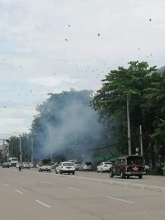 သင်္ဃန်းကျွန်း မလိခ အိမ်ရာအနီးပေါက်ကွဲမှုဖြစ်