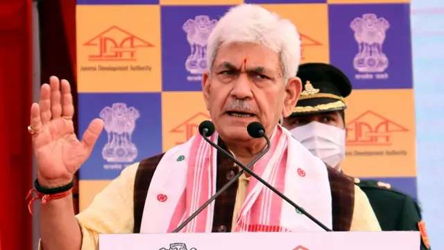 जम्मू और कश्मीर के उपराज्यपाल मनोज सिन्हा