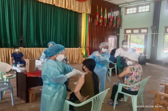 ကာကွယ်ဆေးထိုးပြီးတဲ့အကြိမ်ရေ ၁၂ သန်းကျော်ရှိပြီလို့လည်းပြော