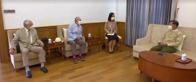 ဂျပန်အထူးကိုယ်စားလှယ်နဲ့ စစ်ကောင်စီနဲ့တွေ့