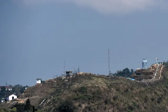 စစ်ကိုင်းတိုင်းနဲ့ကပ်လျက် အိန္ဒိယနယ်စပ်က အိန္ဒိယစစ်တပ်စခန်းတစ်ခု