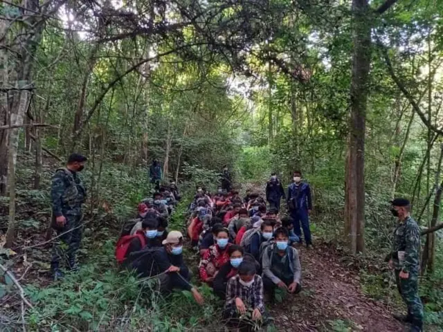 ထောက်အထားမဲ့ မြန်မာနိုင်ငံသား ၁၀၀ကျော်ခန့်ဖမ်းဆီးခံရ