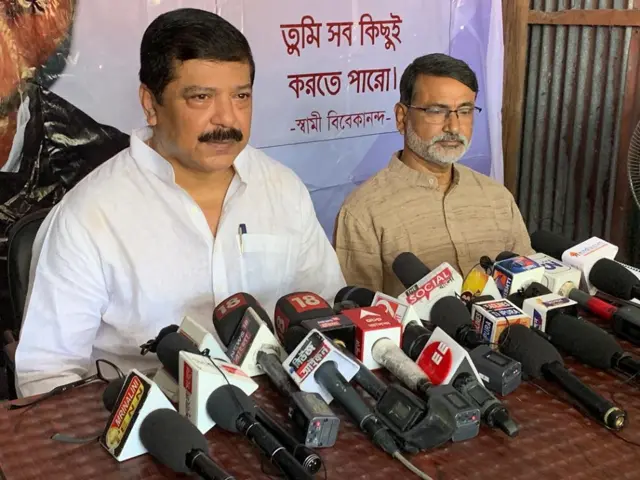 भाजपा विधायक सुदीप रॉय बर्मन और आशीष साहा